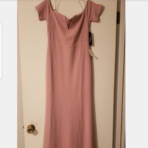 Lulu's Lynne Off the Shoulder Maxi Dress
